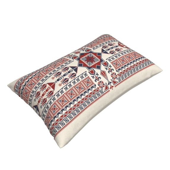 Daiia Fashion Tatreez1 Bedding Waterproof Pillow Protector Zippered Queen – Bed Bug Proof Pillow Encasement-14"x20"