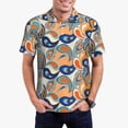 thumbnail image 1 of Daiia Fashionable Paisley Pattern Men’s Polo Shirts,Solid Deck Shirt,Classic Fit, Breathable Cotton Polo for Casual and Sport Wear-Medium, 1 of 7