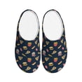 thumbnail image 1 of Daiia Fastfood Print Women’s Fuzzy Slippers Memory Foam Lightweight House Shoes Cozy Loafer Flannel House Shoes-39/40, 1 of 7