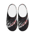 thumbnail image 1 of Daiia Fierce Red Viper Graphic Art Print Women’s Fuzzy Slippers Memory Foam Lightweight House Shoes Cozy Loafer Flannel House Shoes-39/40, 1 of 7