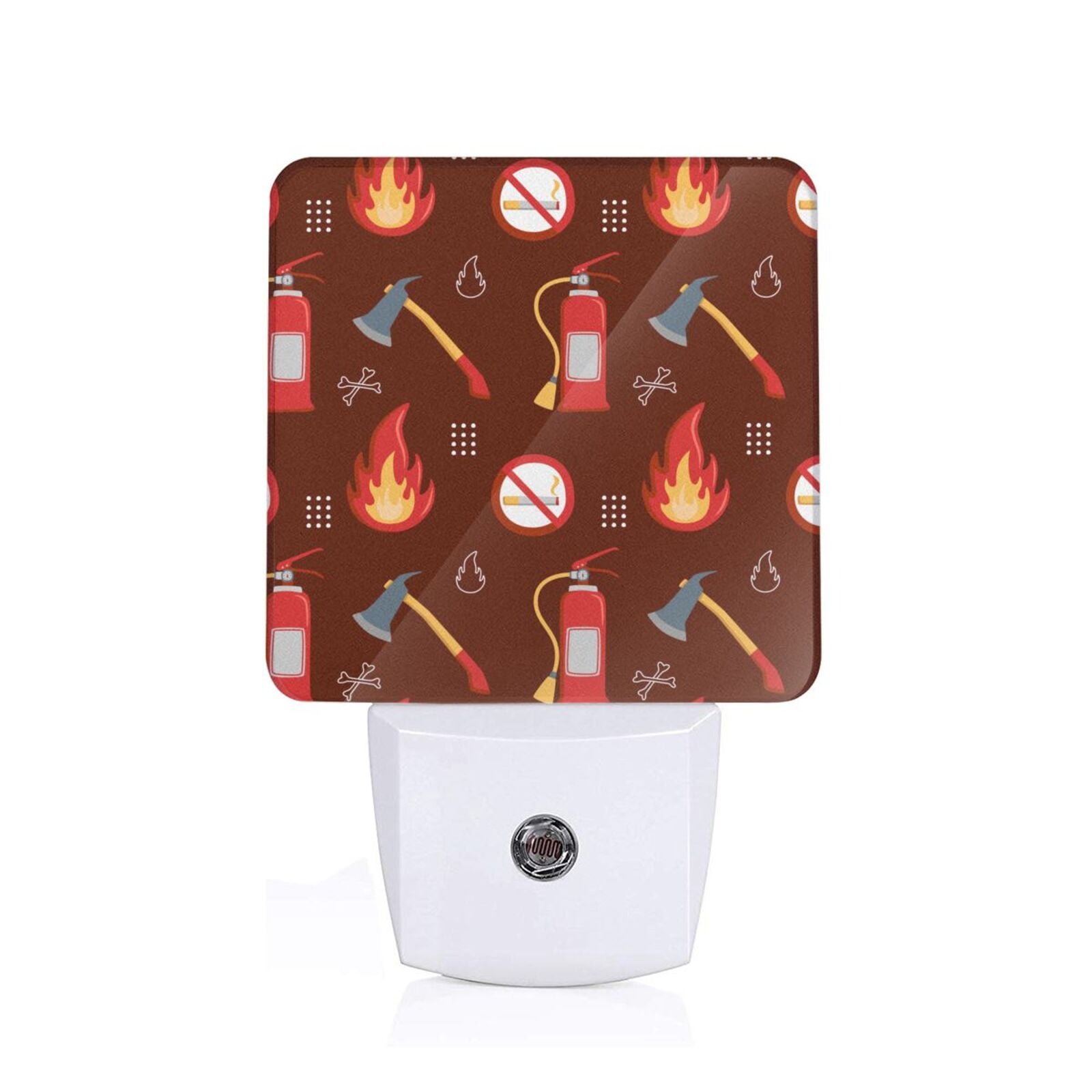 Daiia Fire Extinguisher Pattern Plugin LED Backlit Night Light with
