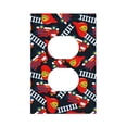 thumbnail image 1 of Daiia Fire Rescue With Red Helmet And Truck Pattern Decorator Wall Plate Child Safe Outlet Cover, Switch and Outlet Covers,Size 1-Gang 5.0" x3.0" , Polycarbonate Thermoplastic-Style S, 1 of 6