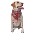 thumbnail image 1 of Daiia Fire Sign Pattern Pet Scarf for Dogs and Cats – Soft & Breathable Bandana, Comfortable Pet Accessory for Everyday Wear, 1 of 6