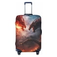 thumbnail image 1 of Daiia Fire Sky Dragon Luggage Cover, Thickened Washable Travel Luggage Covers, Elastic Unique Baggage Covers for 18-20 inch Luggage-Large, 1 of 9
