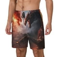 thumbnail image 1 of Daiia Fire Sky Dragon Mens Swim Trunks Swim Shorts Quick Dry Swim Shorts with Mesh Lining Pockets-X-Large, 1 of 9