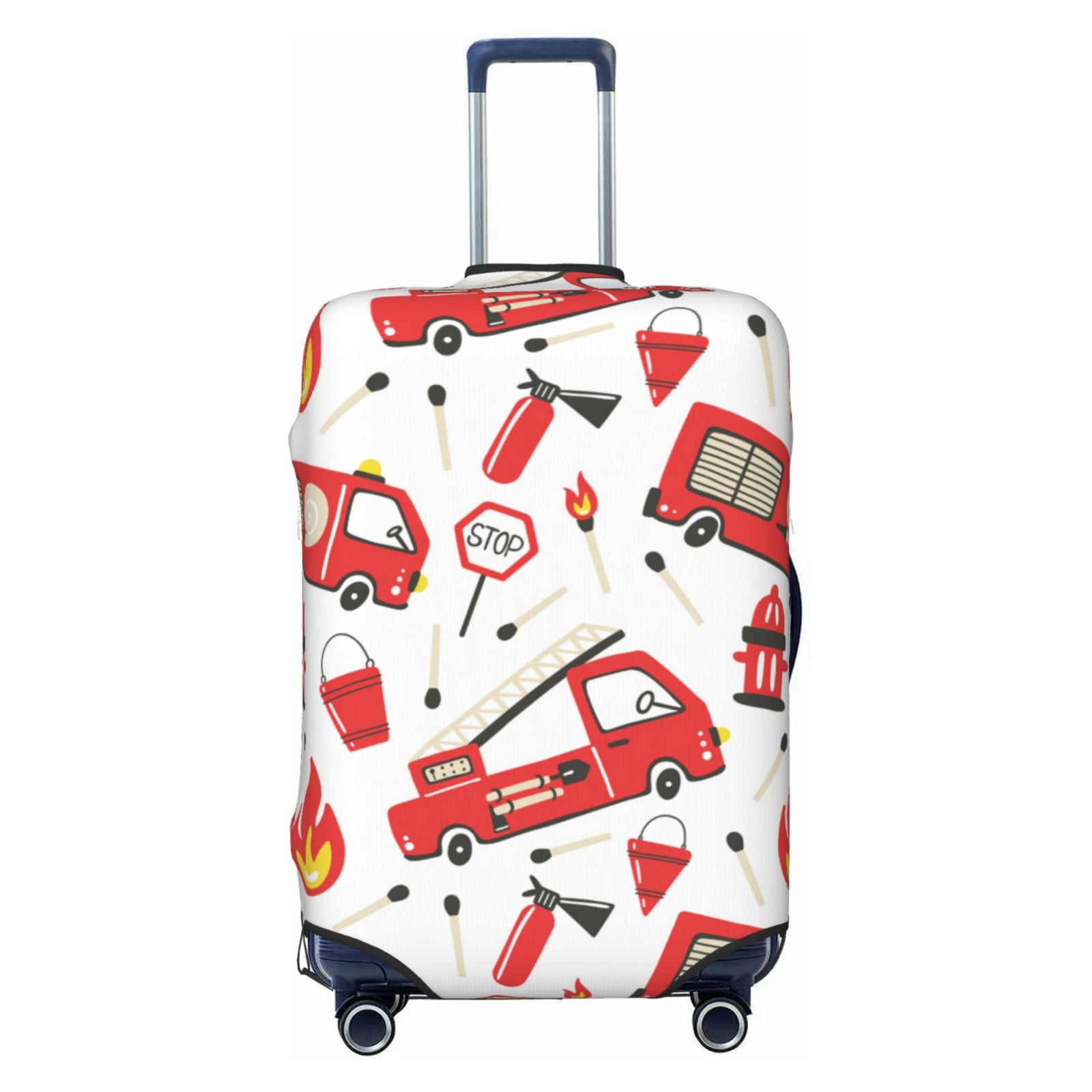 Flame Fire Pattern Print Luggage Cover Protector