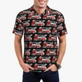 thumbnail image 1 of Daiia Fire and Rescue Truck Pattern Men’s Polo Shirts,Solid Deck Shirt,Classic Fit, Breathable Cotton Polo for Casual and Sport Wear-X-Large, 1 of 9