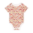thumbnail image 1 of Daiia Firefighter Icons Printed Unisex-Baby Short Sleeve Onesies Bodysuits Baby Climbing Clothes Soft and Comfortable Romper with Expandable Shoulder Design-3 Months, 1 of 8