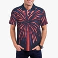 thumbnail image 1 of Daiia Fireworks3 Pattern Men’s Polo Shirts,Solid Deck Shirt,Classic Fit, Breathable Cotton Polo for Casual and Sport Wear-Large, 1 of 7