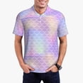 thumbnail image 1 of Daiia Fish Scale1 Pattern Men’s Polo Shirts,Solid Deck Shirt,Classic Fit, Breathable Cotton Polo for Casual and Sport Wear-4X-Large, 1 of 7