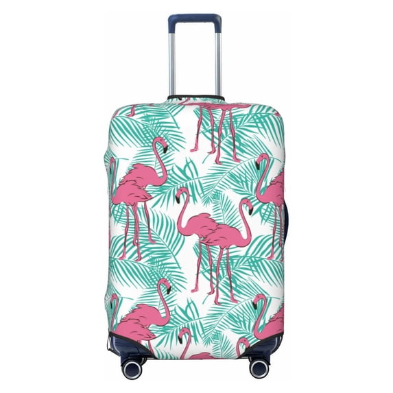 Daiia Flamingo Luggage Cover, Thickened Washable Travel Luggage Covers, Elastic Unique Baggage Covers for 18-20 inch Luggage-Medium