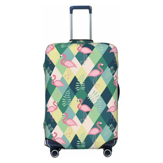 Daiia Flamingo Luggage Cover, Thickened Washable Travel Luggage Covers, Elastic Unique Baggage Covers for 18-20 inch Luggage-Small