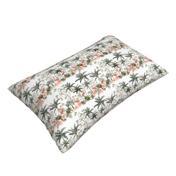 Daiia Flamingo Palm Trees Bedding Waterproof Pillow Protector Zippered Queen – Bed Bug Proof Pillow Encasement-14"x20"