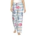 thumbnail image 1 of Daiia Flamingo and Pineapple Women's Sleep Pant with Pockets and Drawstring,Pajama Pants-Large, 1 of 9
