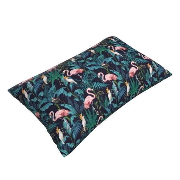 Daiia Flamingos And Birds Bedding Waterproof Pillow Protector Zippered Queen – Bed Bug Proof Pillow Encasement-20"x30"