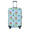 thumbnail image 1 of Daiia Flamingos And Tropical Plants Luggage Cover, Thickened Washable Travel Luggage Covers, Elastic Unique Baggage Covers for 18-20 inch Luggage-Medium, 1 of 9