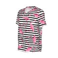thumbnail image 1 of Daiia Flamingos Mens Baseball Jersey Button Down Shirts Short Sleeve Sports Uniforms-X-Large, 1 of 9