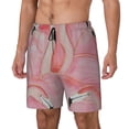 thumbnail image 1 of Daiia Flamingos Mens Swim Trunks Swim Shorts Quick Dry Swim Shorts with Mesh Lining Pockets-Small, 1 of 9