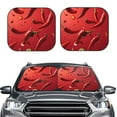 thumbnail image 1 of Daiia Floating Red Chili Peppers 2PCS Car Windshield Sun Shade, Foldable Sun Shield for Car Front Window, Auto Sun Blocker Visor Protector Universal for Truck SUV Pickup-Medium, 1 of 7