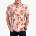 thumbnail image 1 of Daiia Floral Mugs And Strawberries Pattern Men’s Polo Shirts,Solid Deck Shirt,Classic Fit, Breathable Cotton Polo for Casual and Sport Wear-Medium, 1 of 7