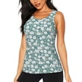thumbnail image 1 of Daiia Floral Printed Womens Workout Tops for Women Quick-dry Tank Tops Mesh Yoga Shirts Athletic Running Tank Tops Sleeveless Gym Clothes-Large, 1 of 7