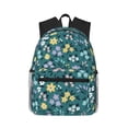 thumbnail image 1 of Daiia Floral School Backpack for Men Women, Unisex Large Waterproof Bookbag Schoolbag Casual Daypack for High School/College/Teens/Travel/Work Black, 1 of 8