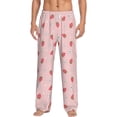 thumbnail image 1 of Daiia Floral Strawberr Men's Sleep Pant with Pockets and Drawstring,Pajama Pants-Large, 1 of 9