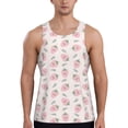 thumbnail image 1 of Daiia Floral Strawberr Printed Men's Quick Dry Fit Muscle Tank Top Slim-Fit Tank Workout Tank Top Lightweight Sports Tank Top-4X-Large, 1 of 7