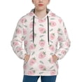 thumbnail image 1 of Daiia Floral Strawberr for Boys Fashion Hoodies & Sweatshirts with Kangaroo Pocket,Hooded Sweatshirt for Kid, Breathable& Moisture Wicking-Large, 1 of 6