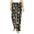 thumbnail image 1 of Daiia Flowe Rooster Women's Sleep Pant with Pockets and Drawstring,Pajama Pants-Medium, 1 of 9