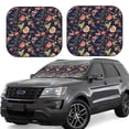 thumbnail image 1 of Daiia Flower 2PCS Car Windshield Sun Shade, Foldable Sun Shield for Car Front Window, Auto Sun Blocker Visor Protector Universal for Truck SUV Pickup-Small, 1 of 7