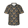thumbnail image 1 of Daiia Flower Butterfly Hawaiian Shirt for Men Gentle Cotton Regular Short Sleeve Casual-XX-Large, 1 of 9
