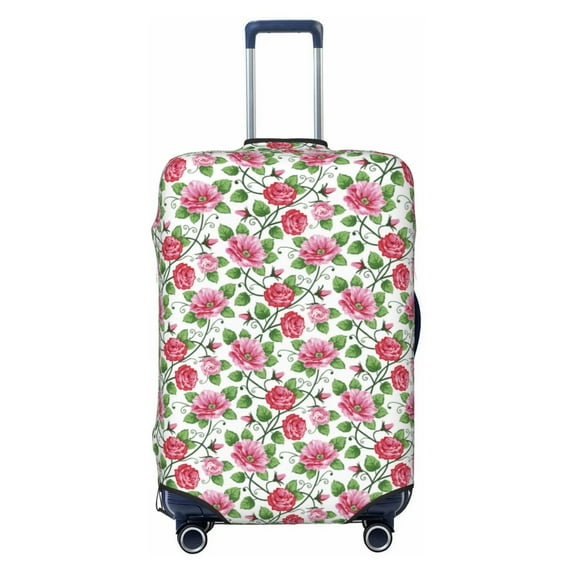 Daiia Flower Luggage Cover, Thickened Washable Travel Luggage Covers, Elastic Unique Baggage Covers for 18-20 inch Luggage-X-Large