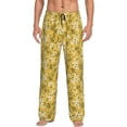 thumbnail image 1 of Daiia Flower Men's Sleep Pant with Pockets and Drawstring,Pajama Pants-Small, 1 of 9