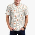 thumbnail image 1 of Daiia Flower Rabbit Pattern Men’s Polo Shirts,Solid Deck Shirt,Classic Fit, Breathable Cotton Polo for Casual and Sport Wear-XX-Large, 1 of 7