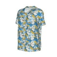 thumbnail image 1 of Daiia Flower and Sail Boat Mens Baseball Jersey Button Down Shirts Short Sleeve Sports Uniforms-Small, 1 of 9