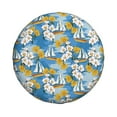 thumbnail image 1 of Daiia Flower and Sail Boat Tire Covers , Travel Trailer Camper Truck SUV Motorhome Waterproof Wheel Cover, Sun Rain Snow Protector-15 inch, 1 of 9