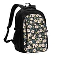 thumbnail image 1 of Daiia Flowers Pattern USB Charging Backpack for Men and Women, Anti-Theft Backpack,Travel Backpack,School Backpack,College Backpack,Laptop Backpack, 1 of 7