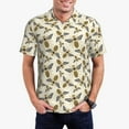 thumbnail image 1 of Daiia Flying Bees1 Pattern Men’s Polo Shirts,Solid Deck Shirt,Classic Fit, Breathable Cotton Polo for Casual and Sport Wear-Medium, 1 of 7