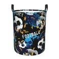 thumbnail image 1 of Daiia Football Round Laundry Basket with Handles Thickened Waterproof Circular hamper,Dirty Clothes Storage Basket for Bedroom,Bathroom,College Dorm-Small, 1 of 8