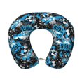 thumbnail image 1 of Daiia Football Time Pattern Travel Pillow 100% Pure Memory Foam Travel Neck Pillow, Airplane Pillow U-Shaped Neck Pillow Ergonomic Travel Pillow, 1 of 8