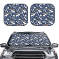 thumbnail image 1 of Daiia Forest Elk 2PCS Car Windshield Sun Shade, Foldable Sun Shield for Car Front Window, Auto Sun Blocker Visor Protector Universal for Truck SUV Pickup-Medium, 1 of 7