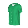 thumbnail image 1 of Daiia Forestgreen Mens Baseball Jersey Button Down Shirts Short Sleeve Sports Uniforms-Large, 1 of 9