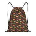 thumbnail image 1 of Daiia Fox In Forest Pattern Drawstring Backpack, Gym Bag, Lightweight Backpack, Water-Resistant Bag Travel Sports Backpack, Fitness Bag, Yoga Bag-Small, 1 of 6