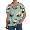 thumbnail image 1 of Daiia Fox Men's Linen Shirts Short Sleeve Casual Shirts Button Down Shirt for Men Beach Summer Wedding Shirt-Small, 1 of 6