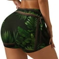 thumbnail image 1 of Daiia Framed Greenery Wall Art Pattern Women's Workout Shorts Biker Shorts - High Waisted Workout Spandex Tummy Control Gym Running Yoga Shorts-X-Large, 1 of 8