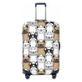 thumbnail image 1 of Daiia French Bulldog 2 Luggage Cover, Thickened Washable Travel Luggage Covers, Elastic Unique Baggage Covers for 18-20 inch Luggage-X-Large, 1 of 9