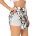 thumbnail image 1 of Daiia French Bulldog 2 Pattern Women's 2 in 1 Running Shorts - Lightweight Athletic Workout Gym Yoga Shorts Liner with Phone Pockets-XX-Large, 1 of 7