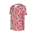 thumbnail image 1 of Daiia French Bulldog Face Mens Baseball Jersey Button Down Shirts Short Sleeve Sports Uniforms-4X-Large, 1 of 9