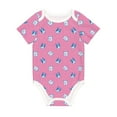 thumbnail image 1 of Daiia French Bulldog Printed Unisex-Baby Short Sleeve Onesies Bodysuits Baby Climbing Clothes Soft and Comfortable Romper with Expandable Shoulder Design-9M, 1 of 1